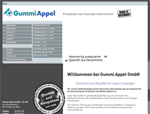 Tablet Screenshot of gummi-appel.de